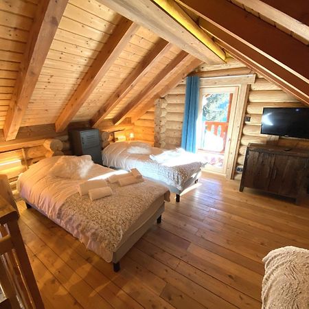 L'Oursblanc Chalet En Rondins La Bresse Bagian luar foto