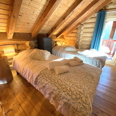 L'Oursblanc Chalet En Rondins La Bresse Bagian luar foto