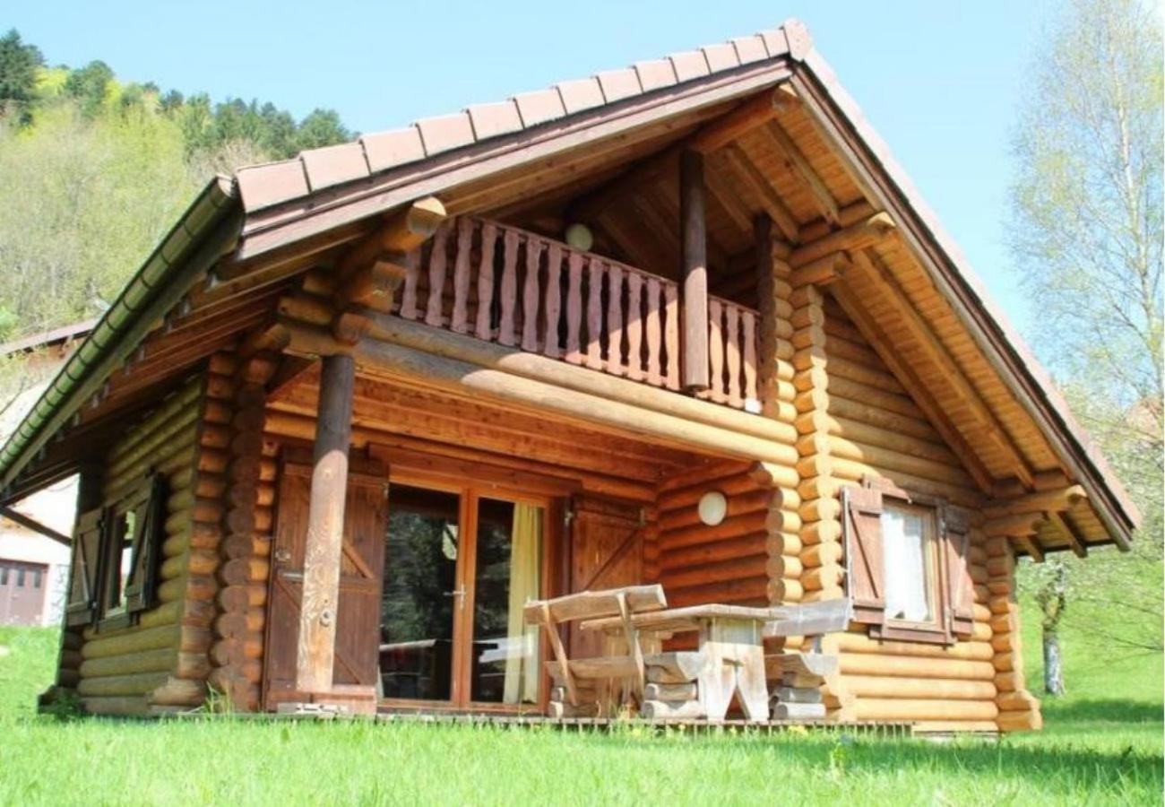 L'Oursblanc Chalet En Rondins La Bresse Bagian luar foto
