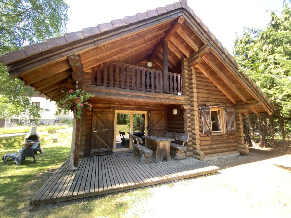 L'Oursblanc Chalet En Rondins La Bresse Bagian luar foto