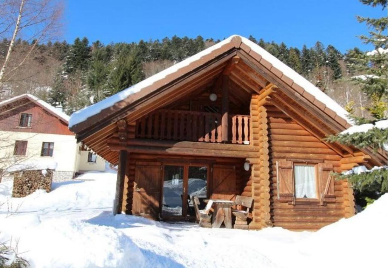 L'Oursblanc Chalet En Rondins La Bresse Bagian luar foto