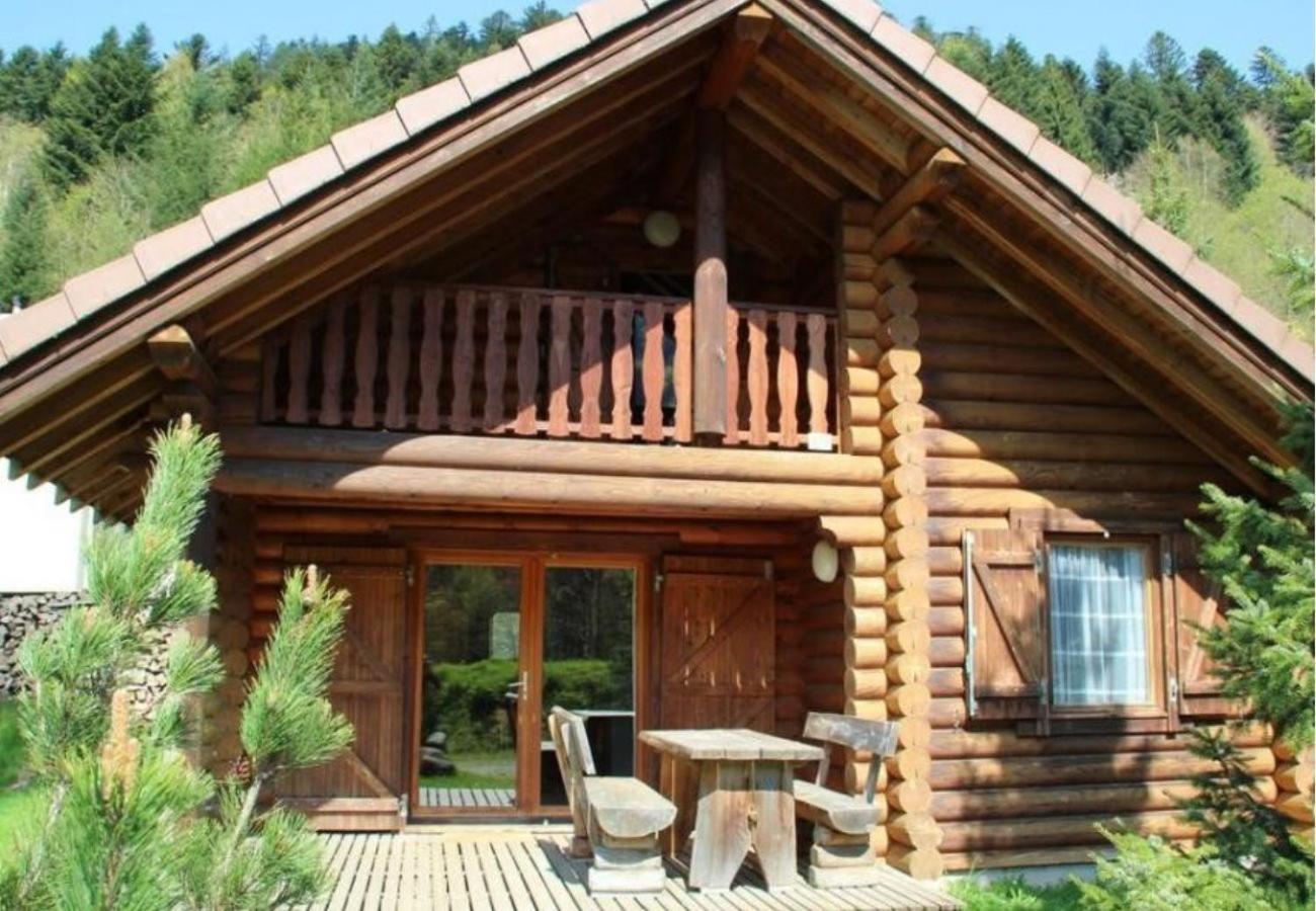 L'Oursblanc Chalet En Rondins La Bresse Bagian luar foto