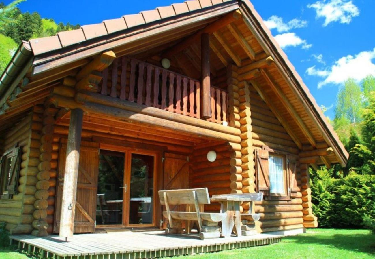 L'Oursblanc Chalet En Rondins La Bresse Bagian luar foto
