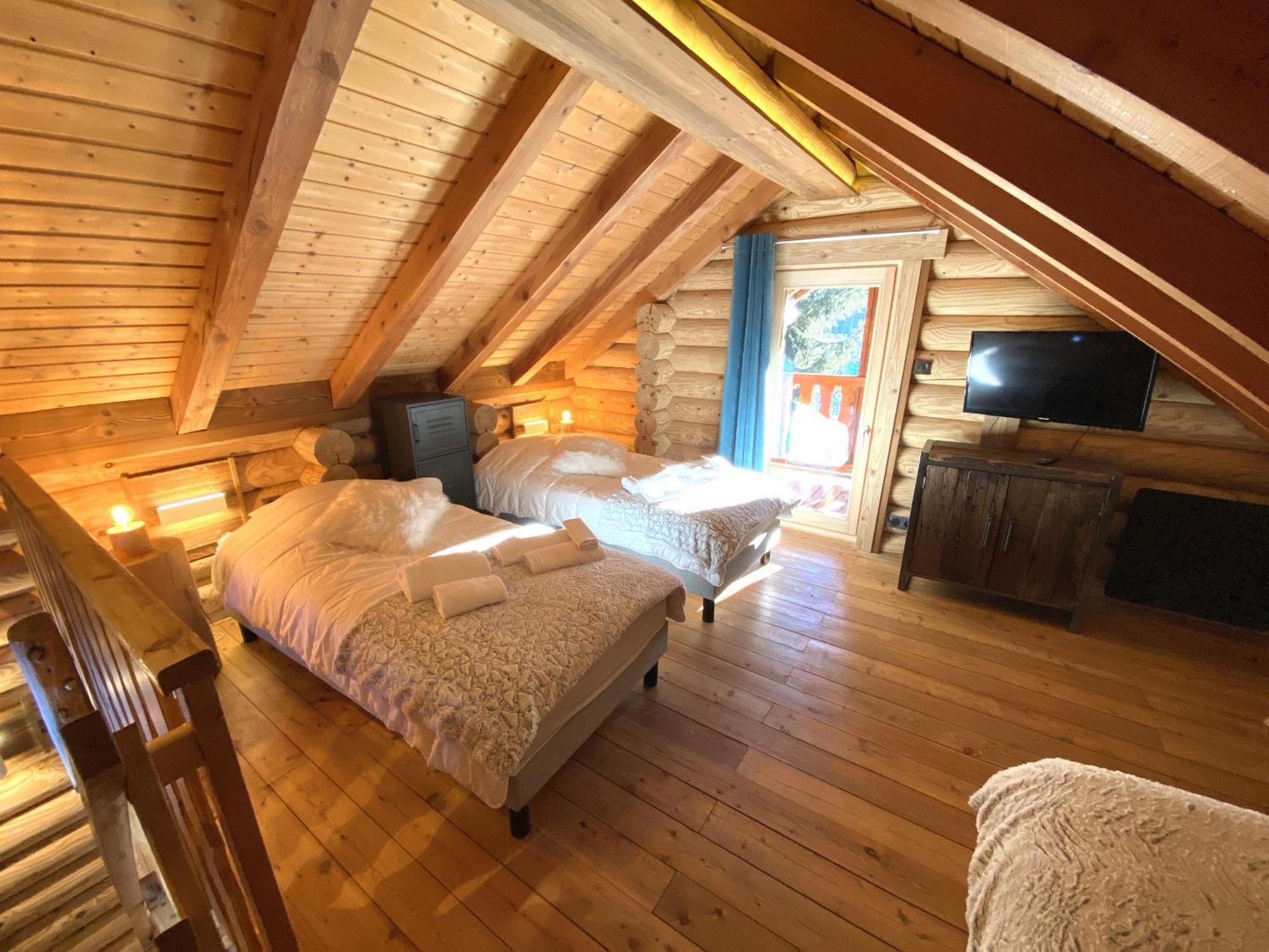 L'Oursblanc Chalet En Rondins La Bresse Bagian luar foto