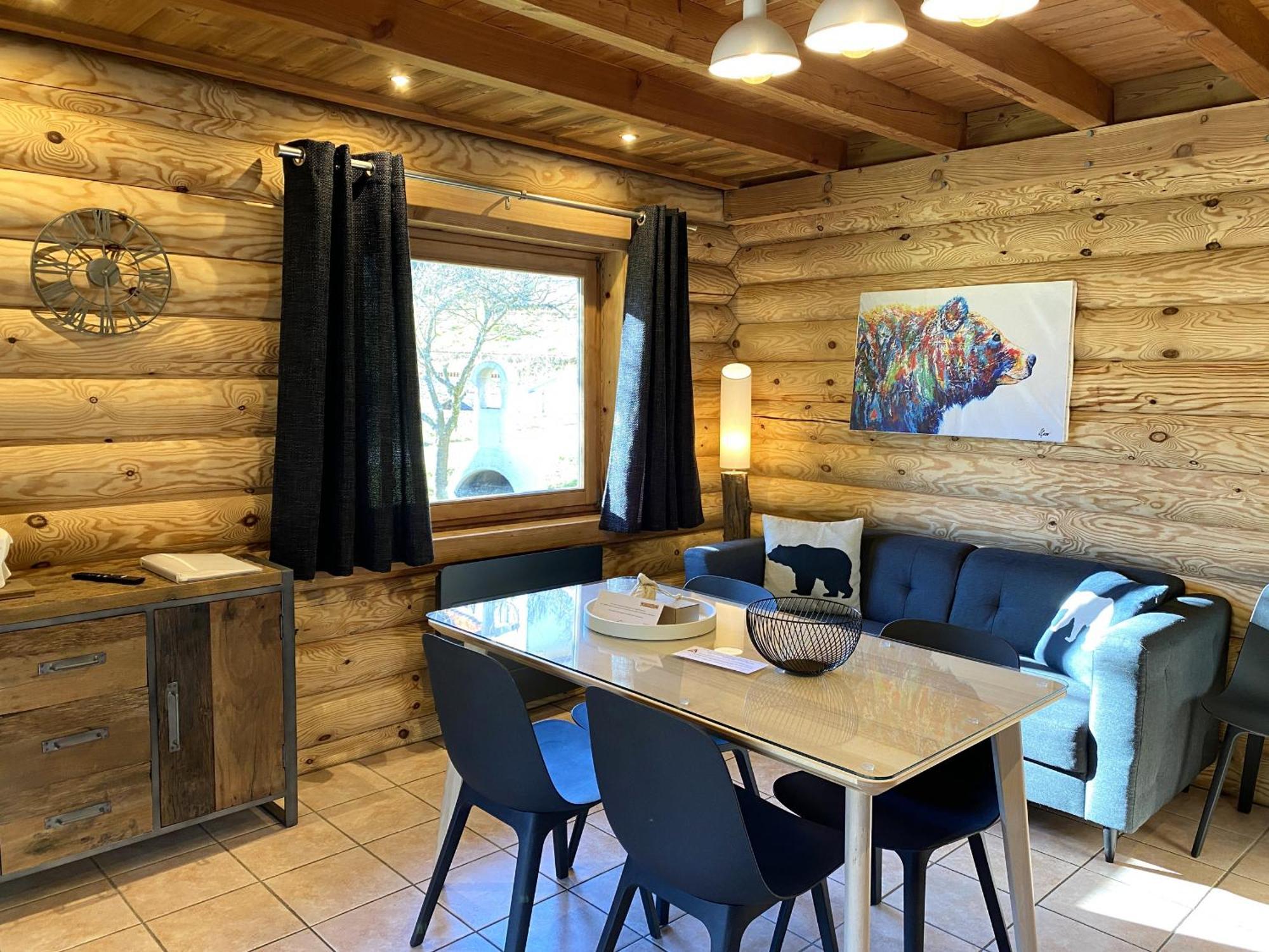 L'Oursblanc Chalet En Rondins La Bresse Bagian luar foto