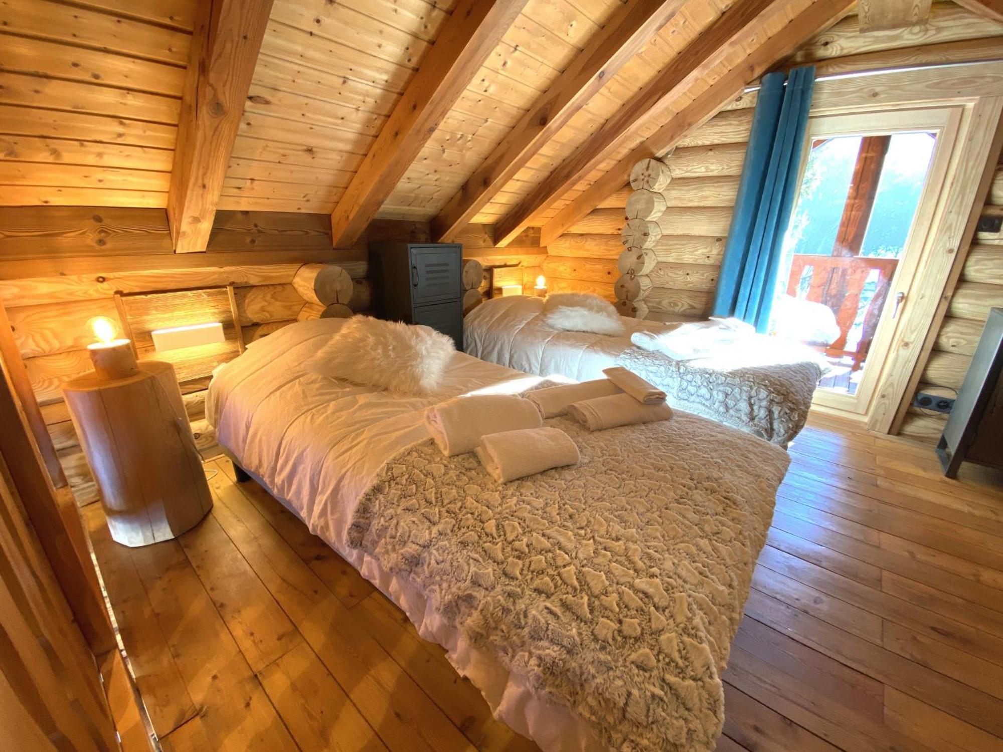 L'Oursblanc Chalet En Rondins La Bresse Bagian luar foto
