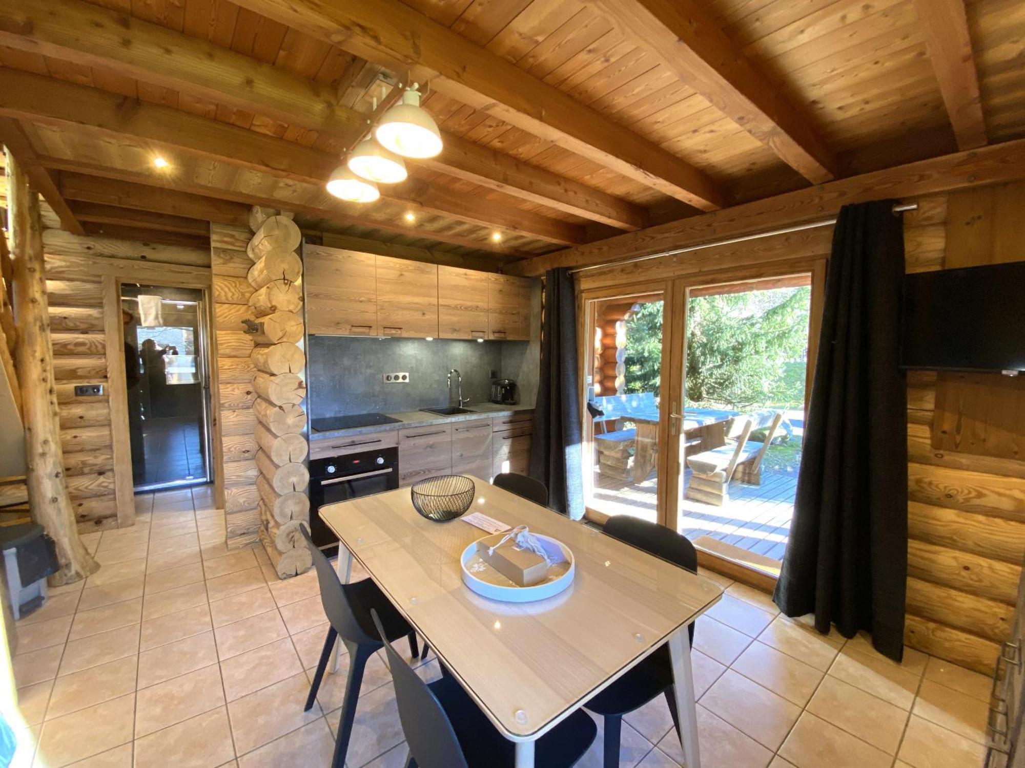 L'Oursblanc Chalet En Rondins La Bresse Bagian luar foto