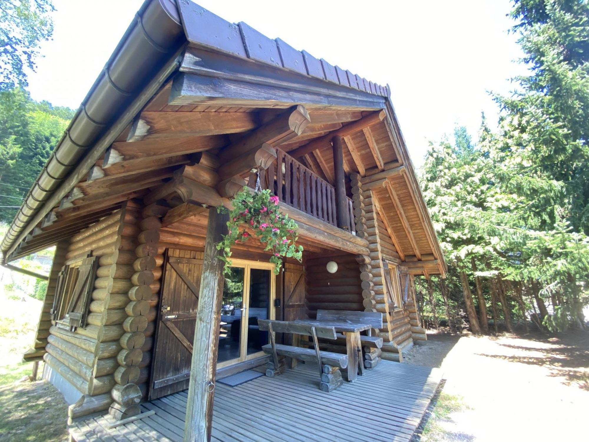 L'Oursblanc Chalet En Rondins La Bresse Bagian luar foto