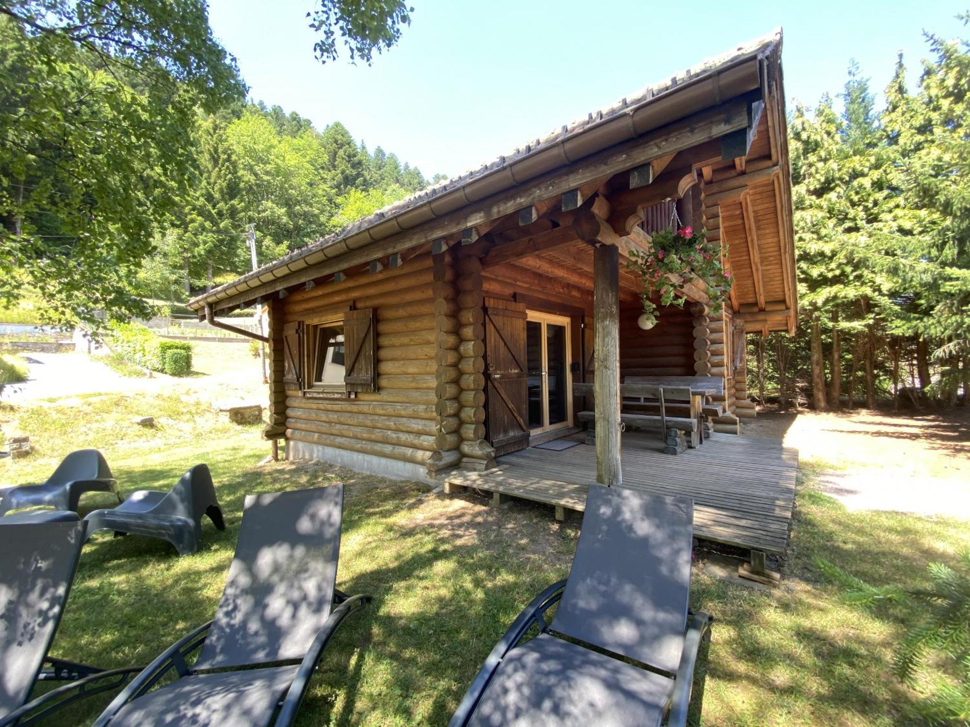 L'Oursblanc Chalet En Rondins La Bresse Bagian luar foto