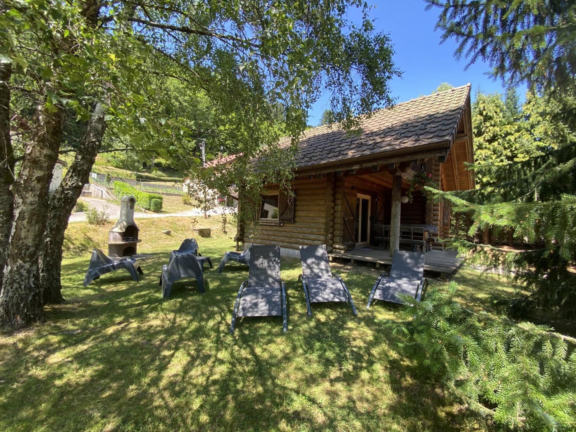 L'Oursblanc Chalet En Rondins La Bresse Bagian luar foto