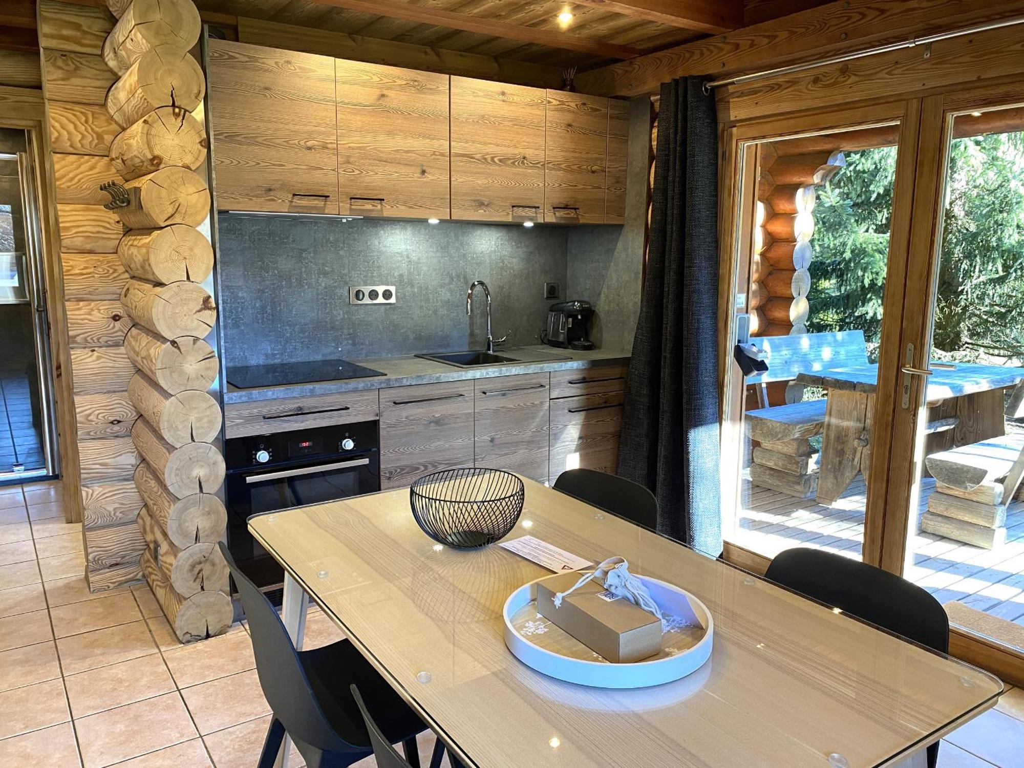 L'Oursblanc Chalet En Rondins La Bresse Bagian luar foto